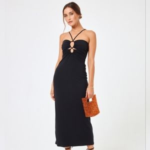 NWT L*Space Midi - Ellery Dress Black